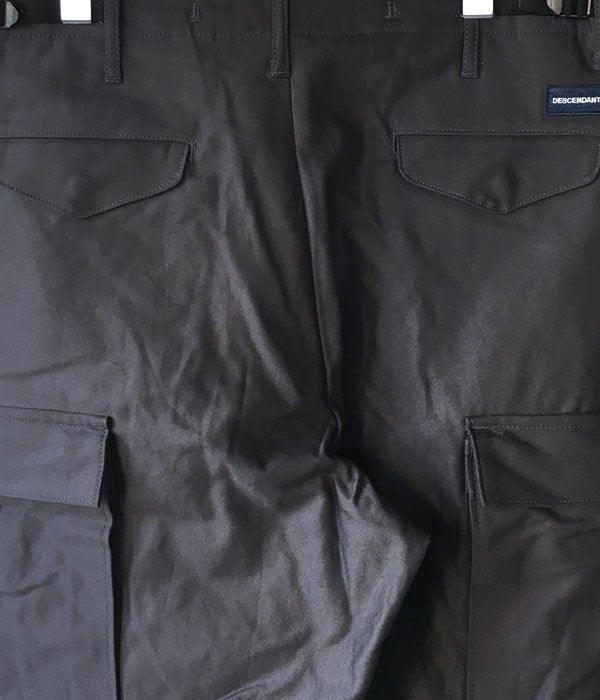 パンツ DESCENDANT 20ss D-65M SATIN TROUSERS DESCENDANT/D-65M SATIN TROUSERS (OLIVE DRAB)