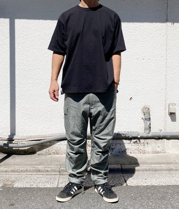 DESCENDANT/D-65M SATIN TROUSERS (OLIVE DRAB)
