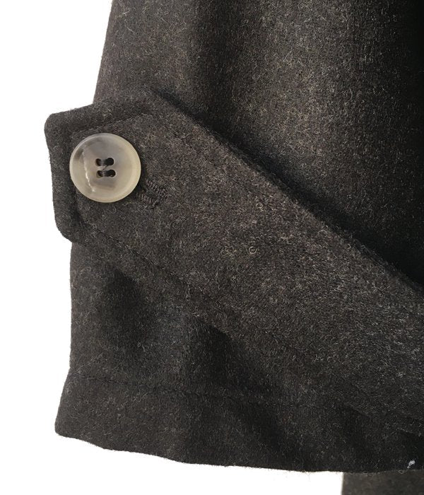 POLYPLOID/LONG COAT C (BLACK MELANGE)