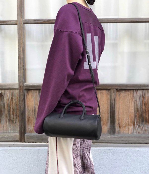 aeta DEER LEATHER BOSTON バッグ Aeta/DEER LEATHER SQUARE BOSTON LONG HANDLE MINI(BLACK)