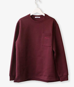 PHEENY/POCKET LONG SLEEVE T(BURGUNDY)