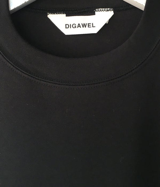 DIGAWEL/DOUBLE KNIT L/S (BLACK)