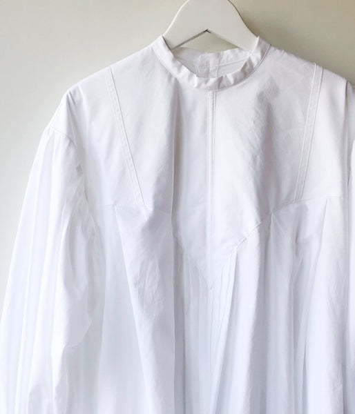 WRYHT/PLEATED NIGHT DRESS(WHITE)