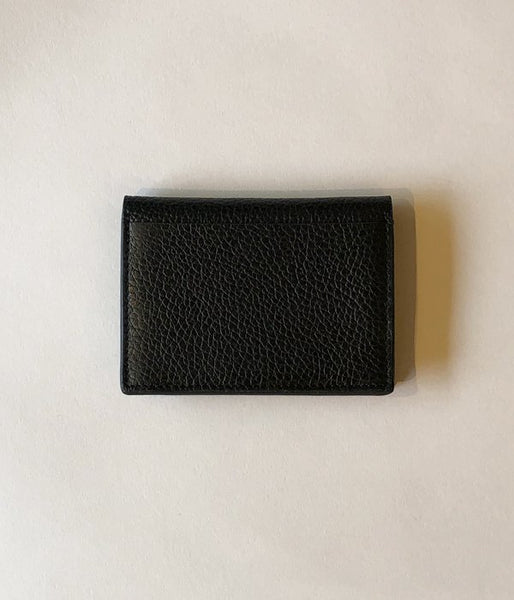 Aeta/PEBBLE GRAIN LEATHER CARD CASE(BLACK)