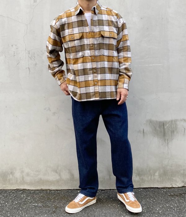 DESCENDANT/VANING CHECK LS SHIRT (BROWN)
