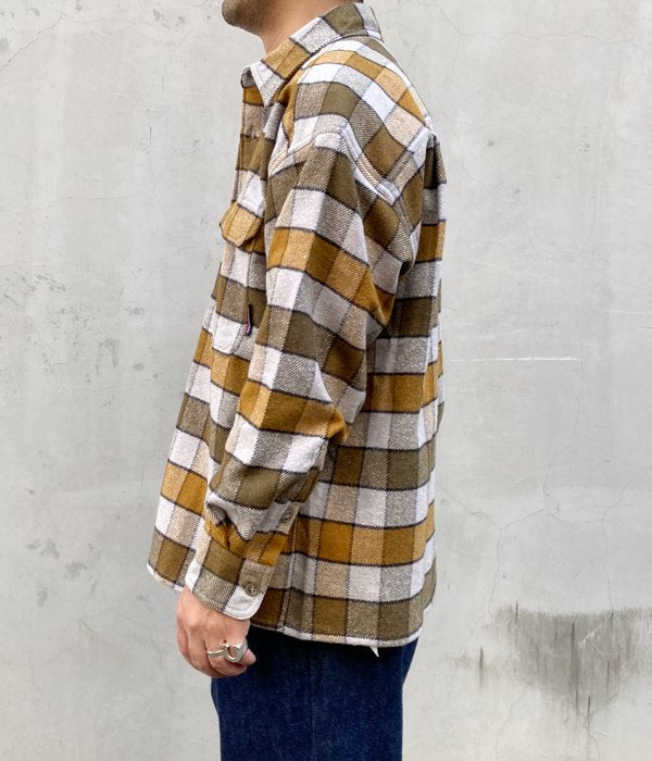 DESCENDANT/VANING CHECK LS SHIRT (BROWN)