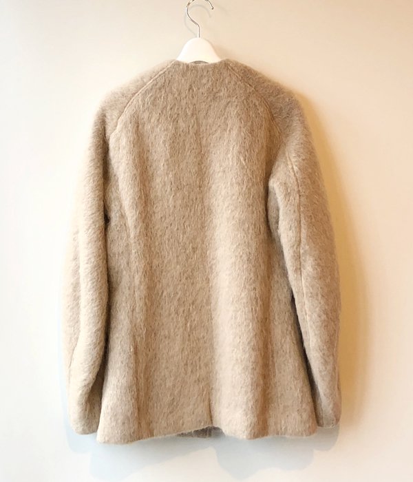 FUMIKA_UCHIDA/MOHAIR SHAGGY JACKET COAT(BEIGE/gold)