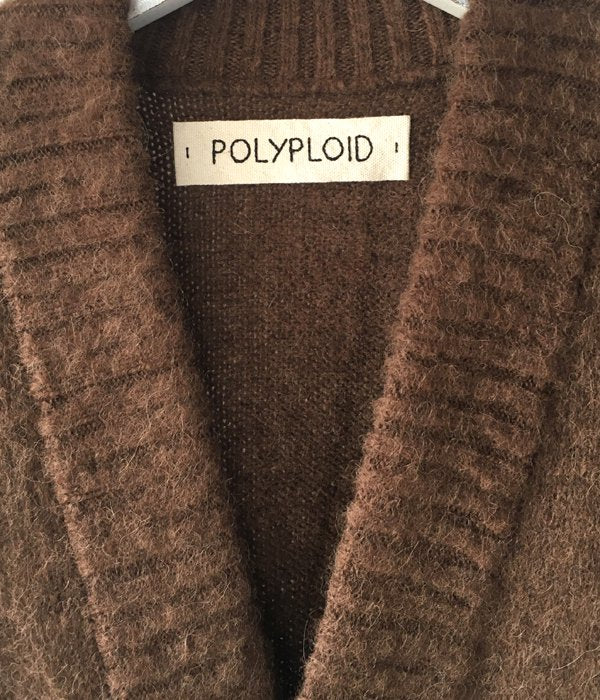 トップス POLYPLOID CARDIGAN C BROWN MELANGE POLYPLOID/CARDIGAN C (BROWN MELANGE)