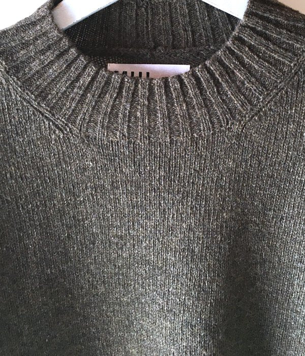 MHL./FINE SHETLAND KNIT (BROWN)