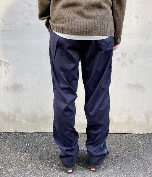 HOLLYWOOD RANCH MARKET/ECO SUEDE STITCH LINE TRACK PANTS (NAVY)