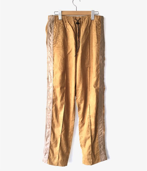 HOLLYWOOD RANCH MARKET/ECO SUEDE STITCH LINE TRACK PANTS (MUSTARD)