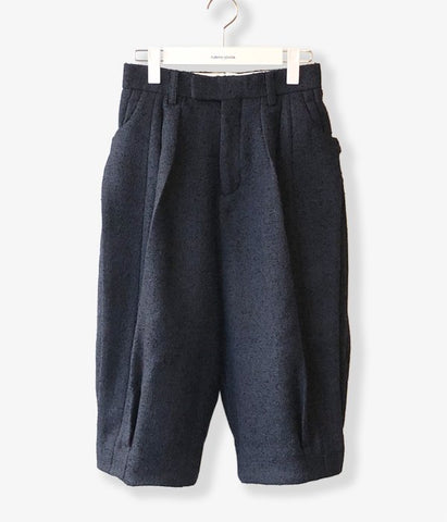 FUMIKA_UCHIDA/BOUCLE HIP-BELTED 2-INTUCK BLOOMERS(NAVY/BLACK)
