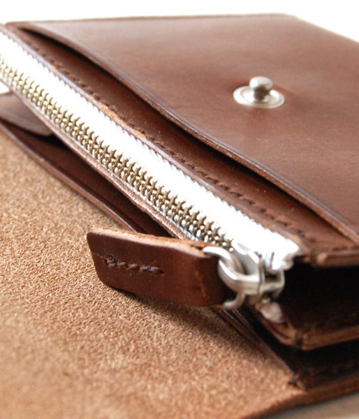 MHL./TOUGH LEATHER WALLET (BROWN)