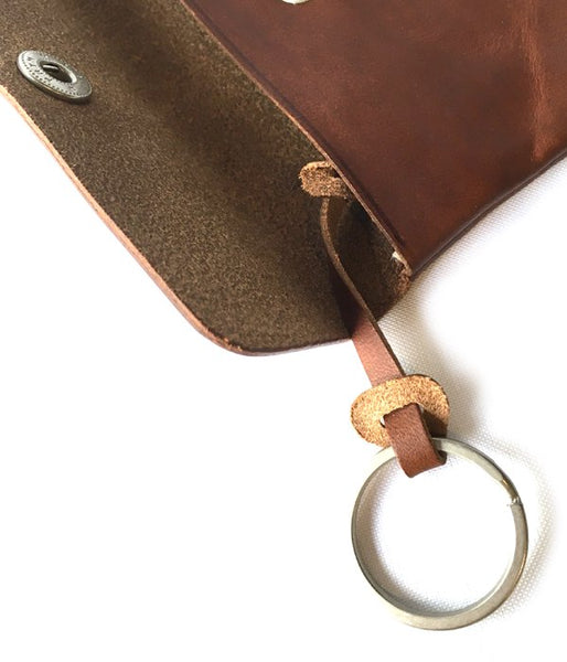 MHL./TOUGH LEATHER COIN CASE (BROWN)