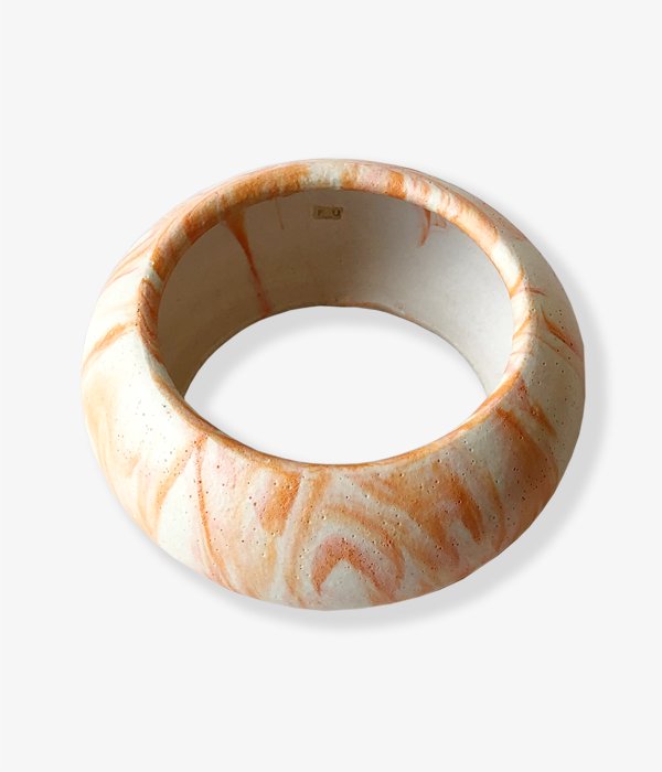 FUMIKA_UCHIDA/CERAMIC MABLE BANGLE(ORANGE)