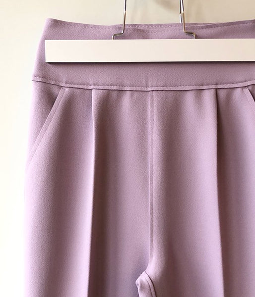 PHEENY/AMUNZEN HIGH WAIST TAPERED PANTS(LAVENDER)