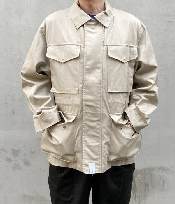 ジャケット・アウター necceDESCENDANT KEY WEST TWILL JACKET DESCENDANT/KEY WEST TWILL JACKET (BEIGE)