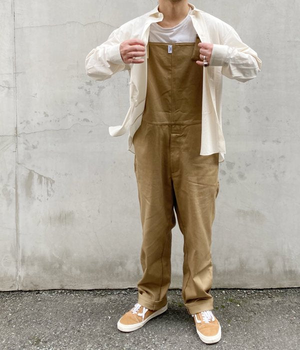 DESCENDANT/WADER TWILL OVERALL (BEIGE)