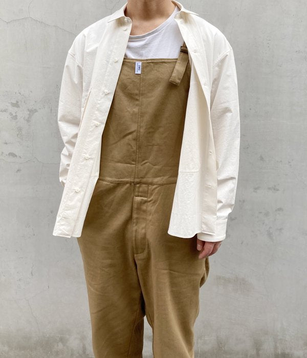 DESCENDANT/WADER TWILL OVERALL (BEIGE)