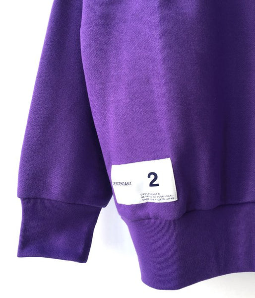 DESCENDANT/VOIL HENRY NECK SWEATSHIRT (PURPLE)