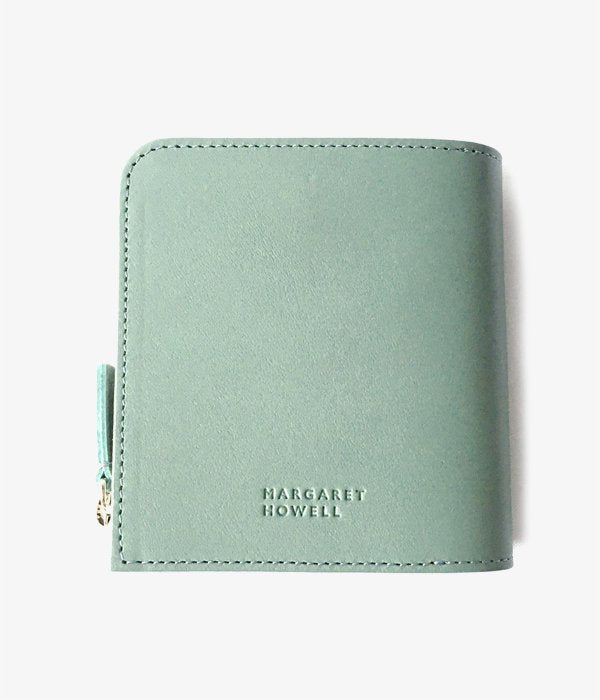 MARGARET HOWELL/SMOOTH LEATHER FOLD WALLET (BLUE)
