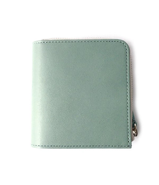MARGARET HOWELL/SMOOTH LEATHER FOLD WALLET (BLUE)