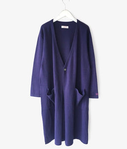 HOLLYWOOD RANCH MARKET/SPRING COTTON CASHMERE WASHABLE LONG CARDIGAN WM (NAVY)