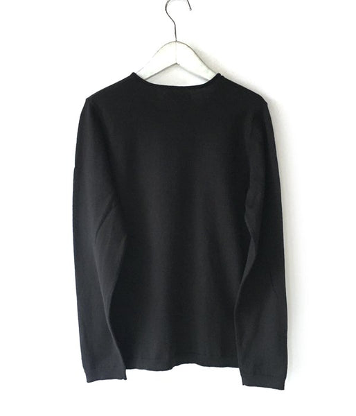 HOLLYWOOD RANCH MARKET/SPRING COTTON CASHMERE WASHABLE CN SWEATER WM (BLACK)