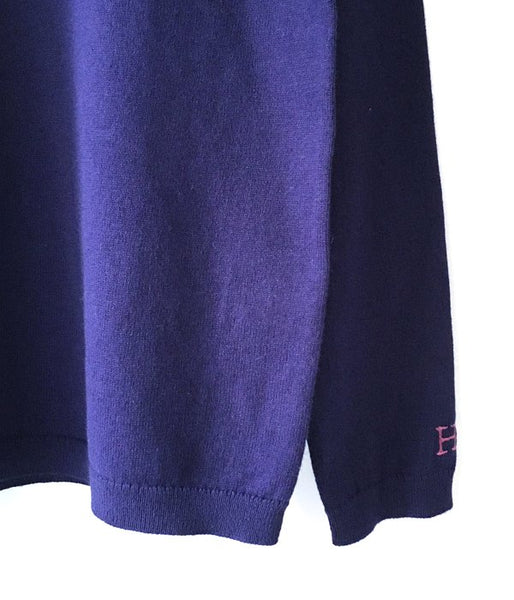 HOLLYWOOD RANCH MARKET/SPRING COTTON CASHMERE WASHABLE CN SWEATER WM (NAVY)