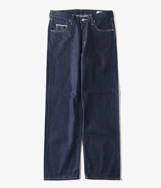 DIGAWEL/STRAIGHT DENIM PANTS (NAVY)