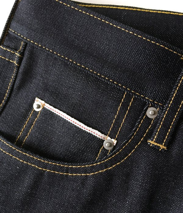 DIGAWEL/STRAIGHT DENIM PANTS (NAVY)