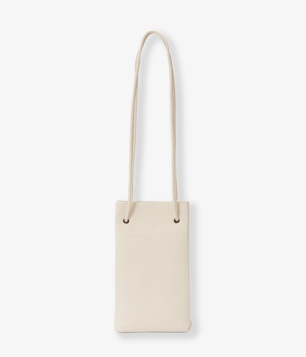 Aeta/PEBBLE GRAIN LEATHER SHOULDER TOTE XS(IVORY)