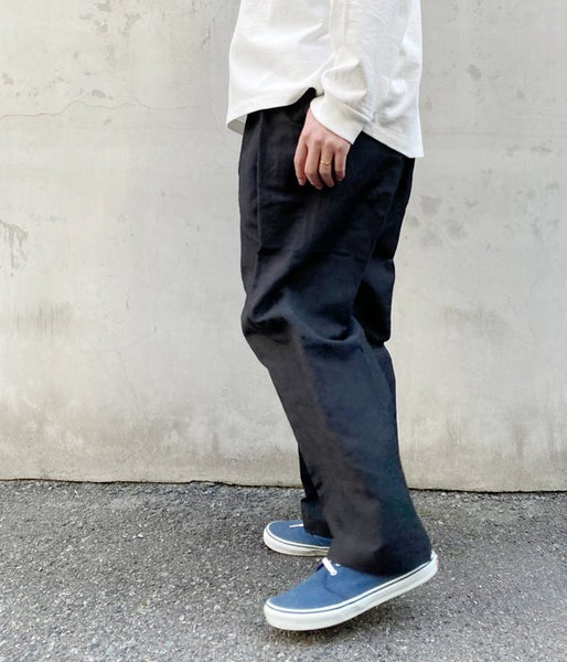 POLYPLOID/WIDE TAPERED PANTS C (DARK GRAY)