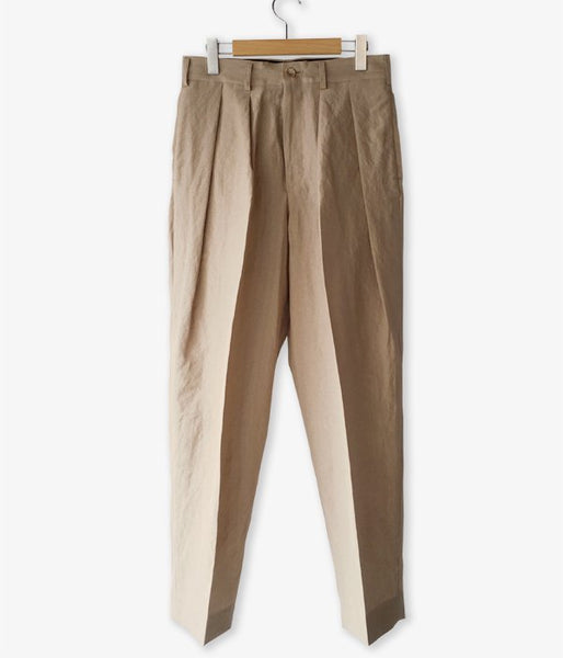 POLYPLOID/WIDE TAPERED PANTS C (SAND)
