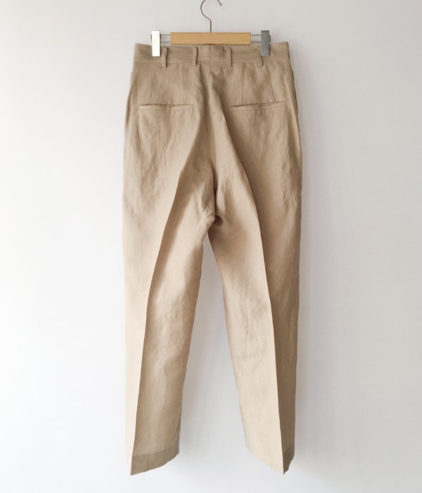 POLYPLOID/WIDE TAPERED PANTS C (SAND)