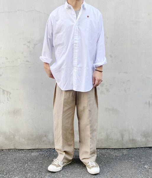 POLYPLOID/WIDE TAPERED PANTS C (SAND)