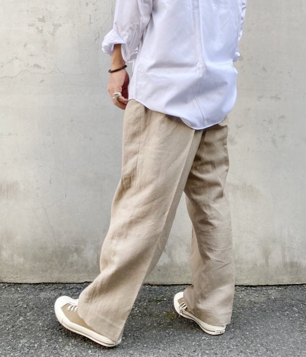 POLYPLOID/WIDE TAPERED PANTS C (SAND)