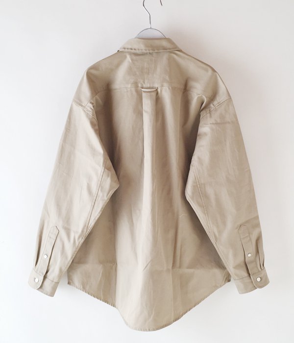 タイムセール！DESCENDANT LS SHIRTベージュ2 DESCENDANT/KENNEDY'S LS SHIRT FULL SIZE (BEIGE)