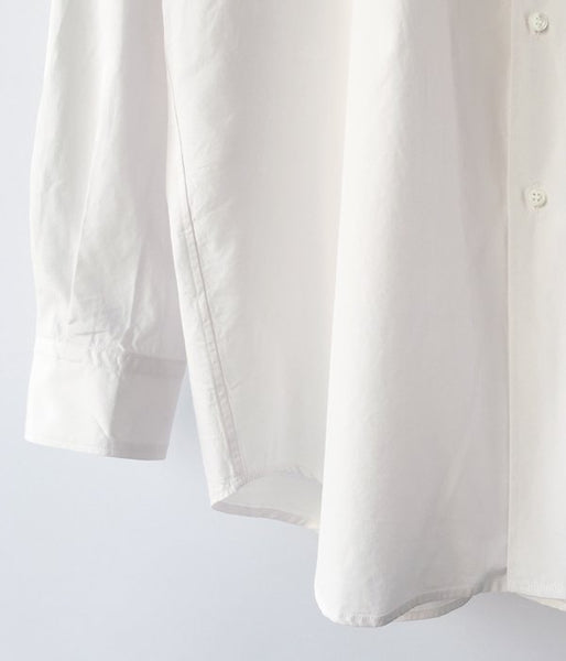 holk/STAND COLLAR SHIRT (WHITE)