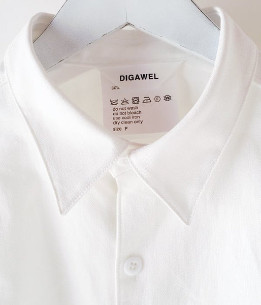 DIGAWEL/CANVAS BIG S/S SHIRT (WHITE)