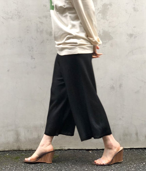 TAN/DOUBLE COLOR PANTS(BLACK)