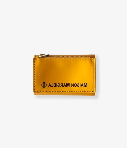 MM6 MAISON MARGIELA/INSIDEOUT LOGO MINI WALLET(YELLOW)