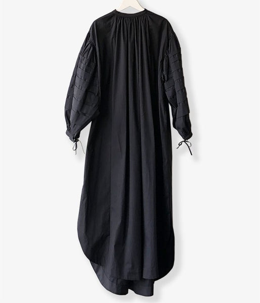 WRYHT/CHO-CHIN SLEEVE FOLK DRESS(BLACK)