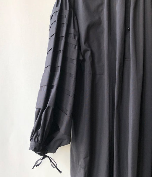 WRYHT/CHO-CHIN SLEEVE FOLK DRESS(BLACK)