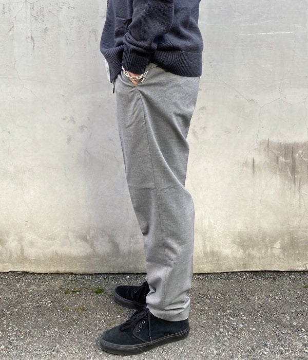 Goldwin/SLIM EASY WOOL PANTS (MIX GRAY)