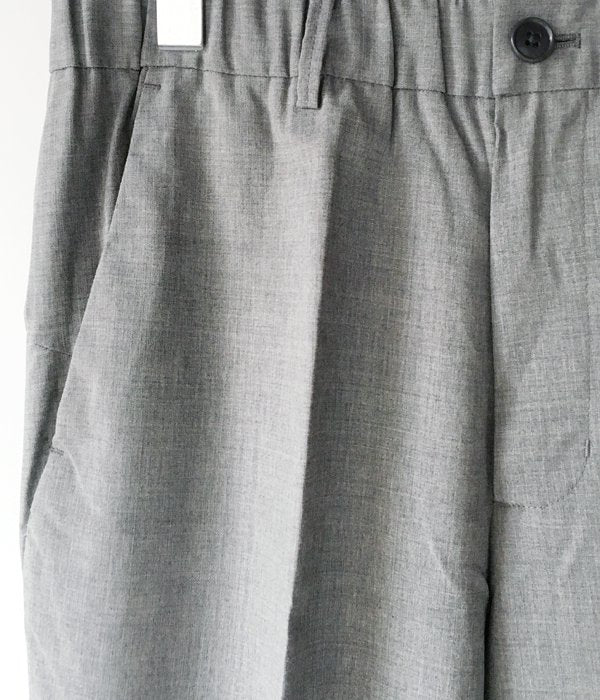 Goldwin Lifestyle/SLIM EASY WOOL PANTS (MIX GRAY)