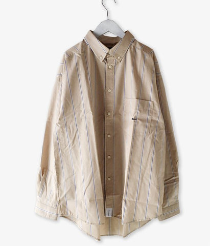 DESCENDANT/PRINCE B.D LS SHIRT FULL SIZE (BEIGE)