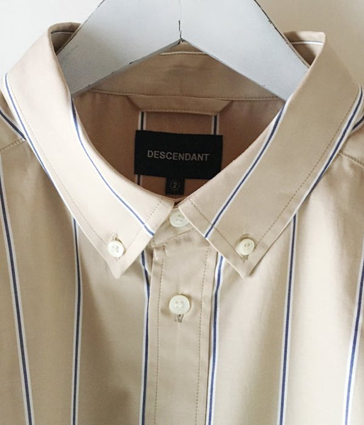 DESCENDANT/PRINCE B.D LS SHIRT FULL SIZE (BEIGE)