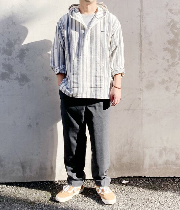 DESCENDANT BAJA HOODED LS SHIRT メキシカンパーカ DESCENDANT/BAJA HOODED LS SHIRT (WHITE)