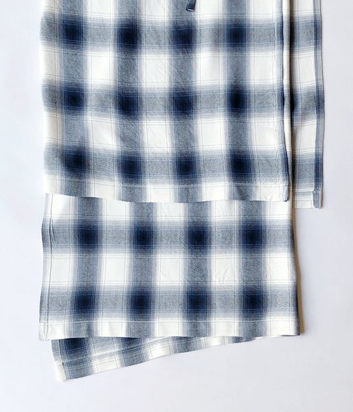 PHEENY/RAYON OMBRE CHECK APRON DRESS(BLUE)